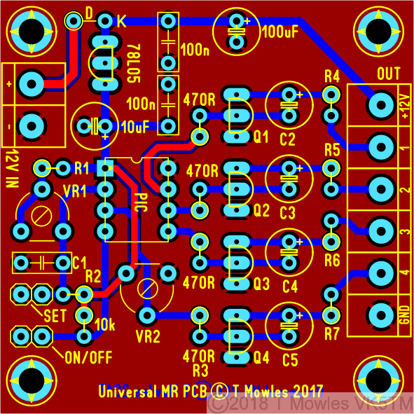 Universal Model Railway project pcb
